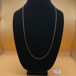 EUC thin rose gold adjustable chain